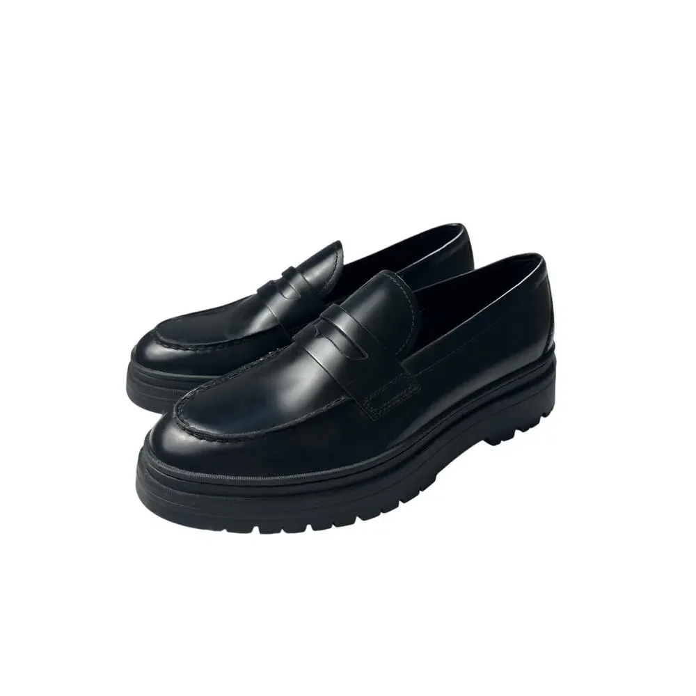 Vagabond Shoemakers James Black Leather Penny‎ Loafer Size 41 Men's 8 Women's 10
